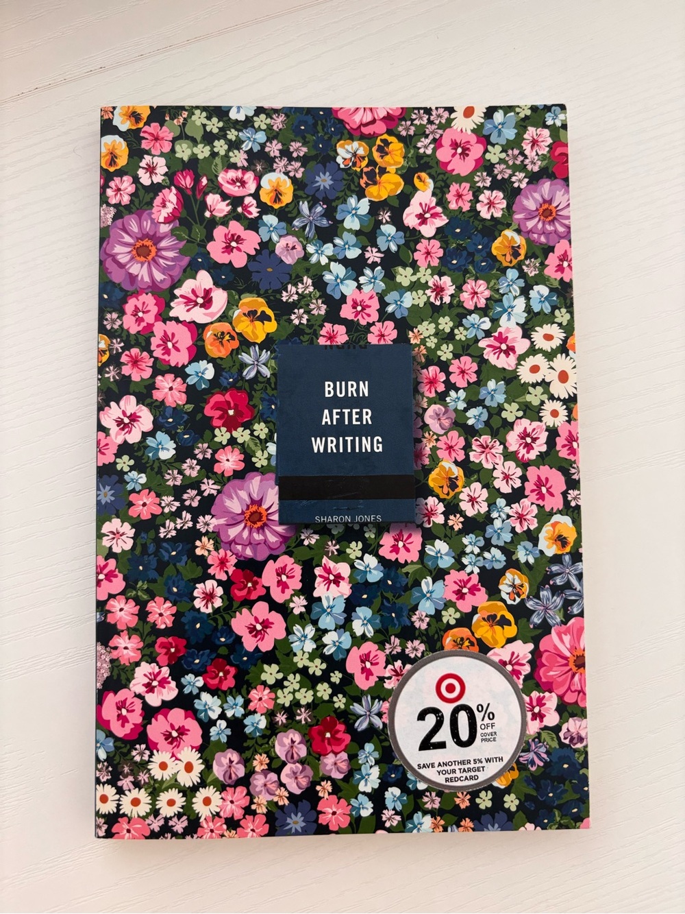 Burn After Writing Floral Journal - Multicolor Floral Cover